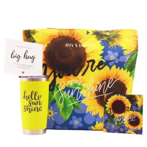 JoyViasss Sunshine Gifts for Women Sunflower Gift for Women,Sunshine Gift Box Get Well Soon After Surgery Care Package Gift, Thinking of You Sympathy gift Gift box Birthday Gift Basket for Friend, Sister, Niece,Mom,Grandma