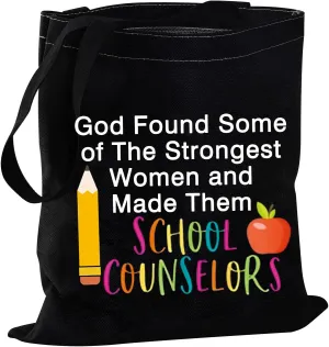 JYTAPP Counselor Gifts Canvas Teacher Bag Counselor Teacher Appreciation Gifts Tote Bag for Guidance Counselors