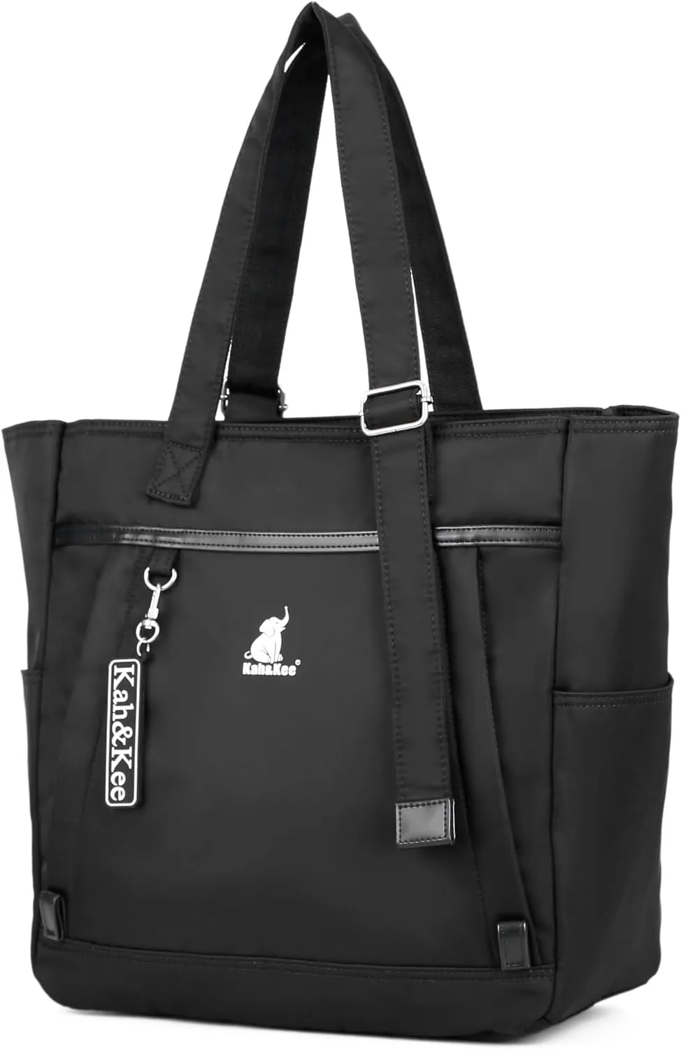 Kah&Kee Tote Bag for Women with Zipper Pockets Nylon, Waterproof Ideal for Work, Travel, School, Nursing, Teaching & Students
