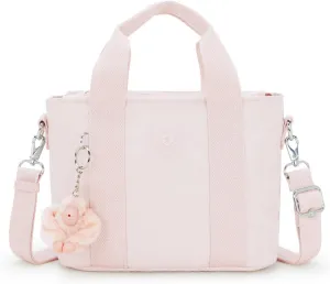 Kipling Minta Metallic Shoulder Bag Pink Shine
