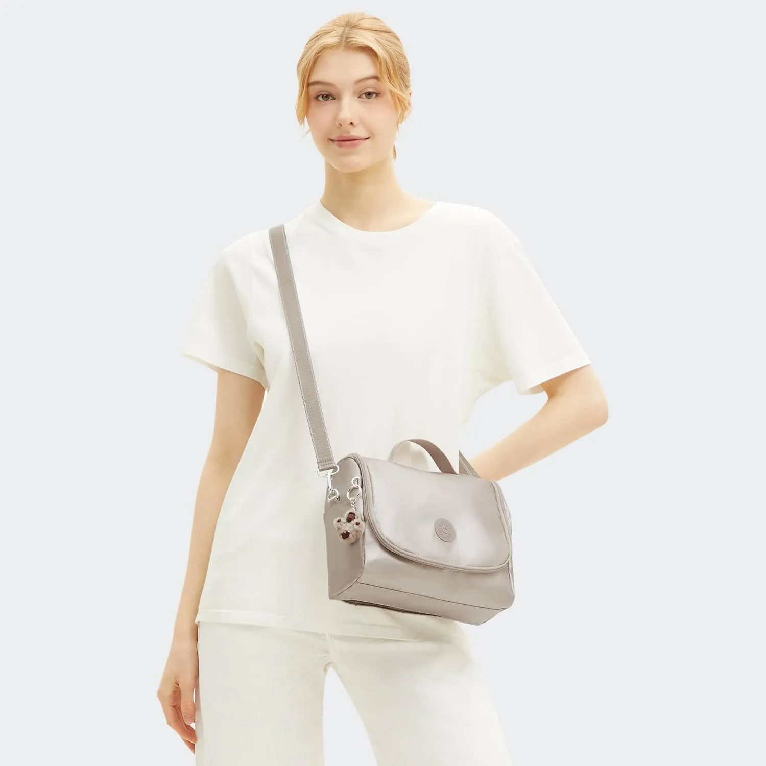 Kipling New Kichirou Metallic Lunch Bag