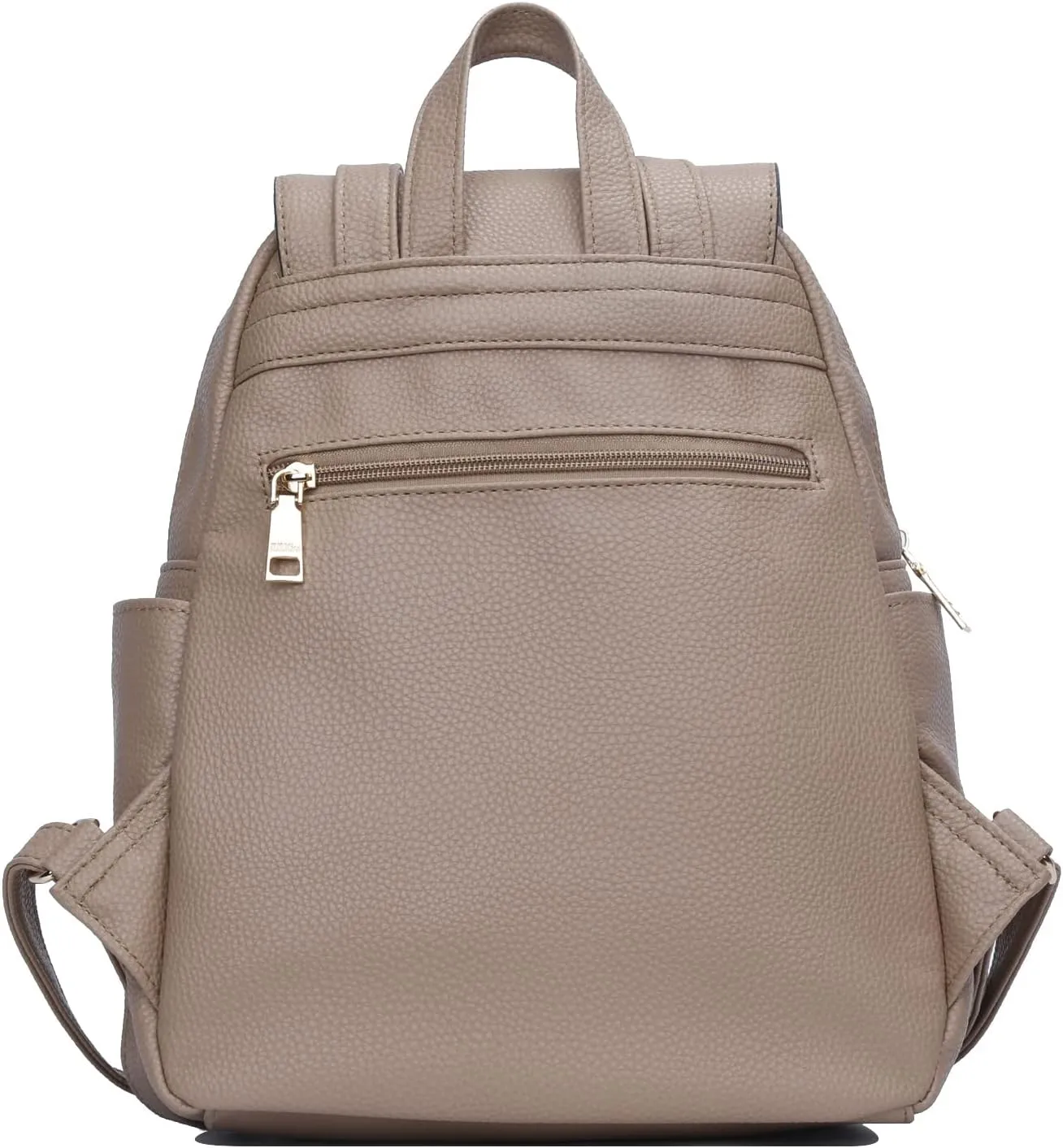 KKXIU Quilted Trendy Leather Backpack Purse for Women and Ladies Shoulder Travel Daypacks Bags (Khaki)