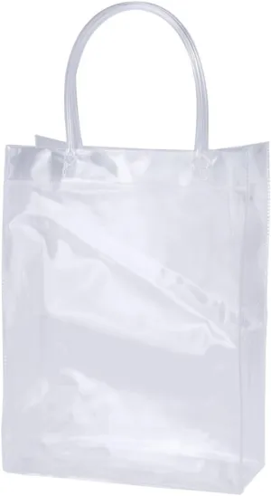 KOMBIUDA Elegant PVC Ice Wine Bag Tote Bag Party Favor Bag Sheer 20 * 7 * 25cm Paper Bag Material