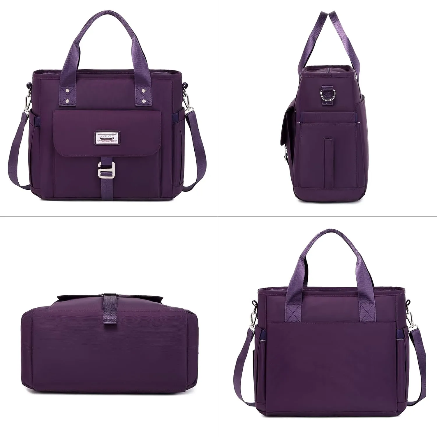 KYALOU Medium Tote Purse Bag for Women, Nurse Bag for Work, Teacher Tote Bag, Waterproof Nylon Crossbody Handbag