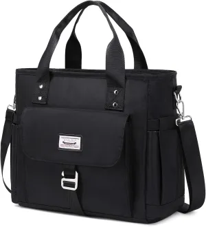 KYALOU Medium Tote Purse Bag for Women, Nurse Bag for Work, Teacher Tote Bag, Waterproof Nylon Crossbody Handbag