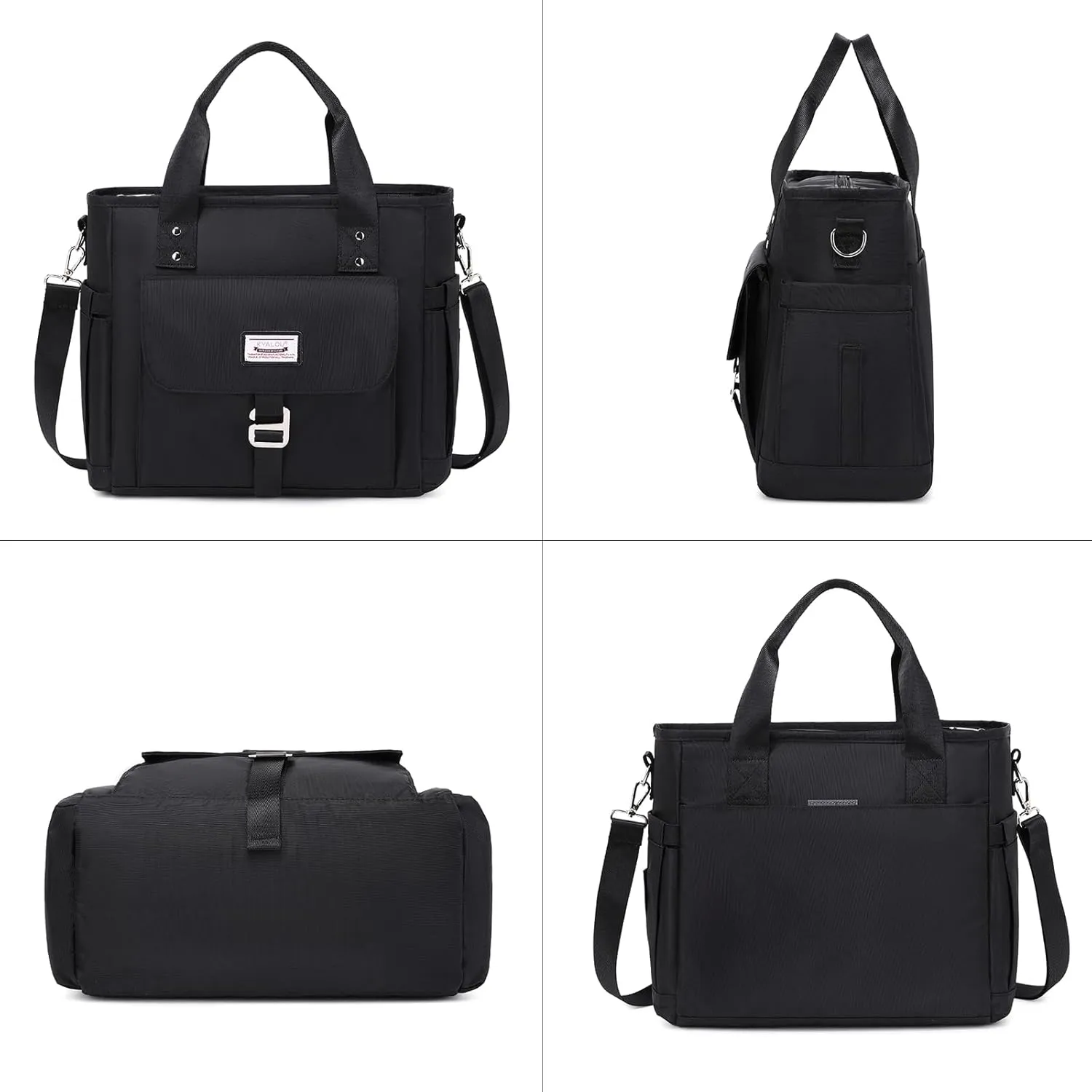 KYALOU Medium Tote Purse Bag for Women, Nurse Bag for Work, Teacher Tote Bag, Waterproof Nylon Crossbody Handbag