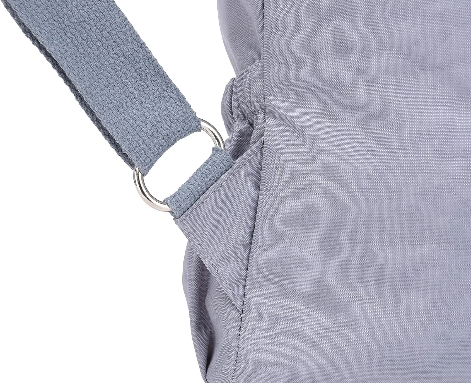 Ladies' multi zipper backpack, shoulder bag, handbag, casual bag, holiday gift(silver gray)
