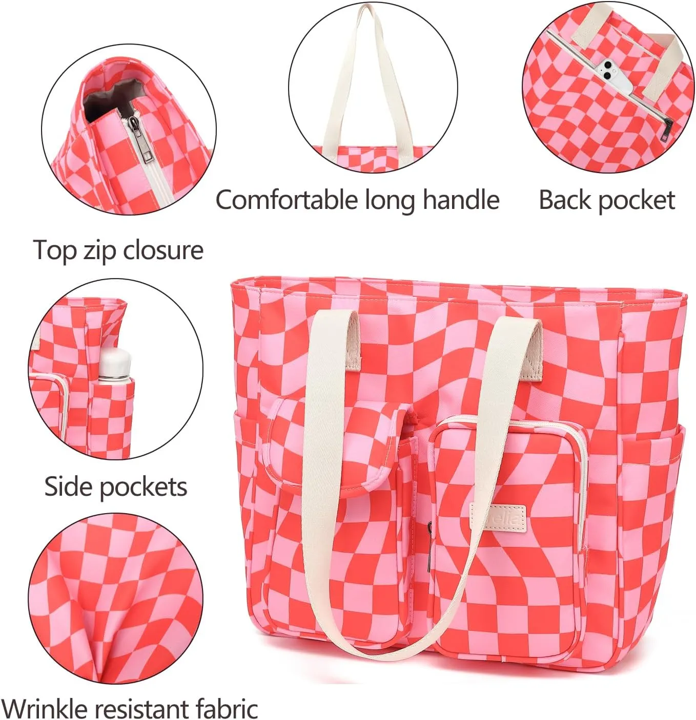 Laptop Tote Bag for Women 15.6 Inch Waterproof 16Pro Computer Bags Women Business Office Work Bag Briefcase