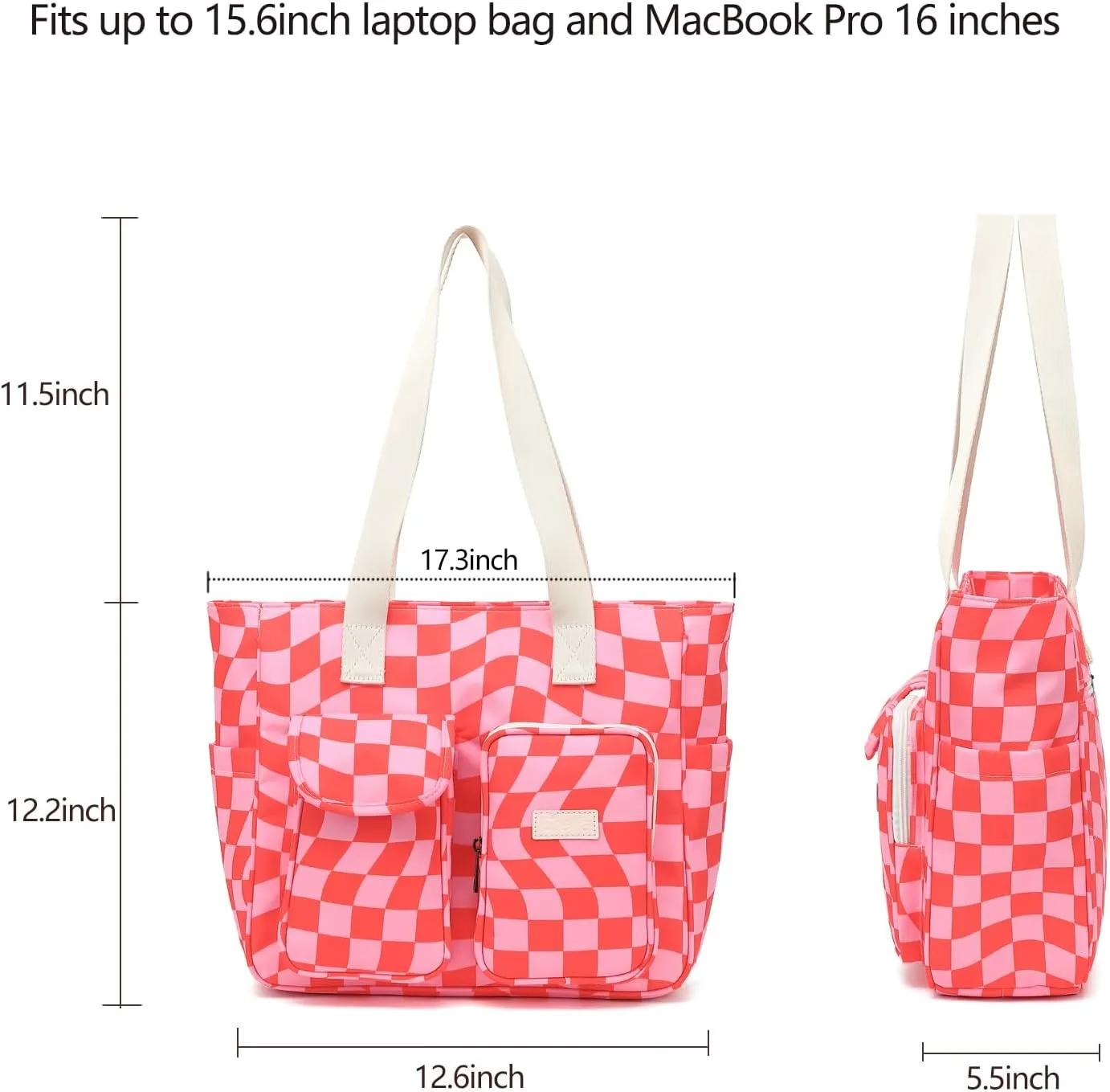 Laptop Tote Bag for Women 15.6 Inch Waterproof 16Pro Computer Bags Women Business Office Work Bag Briefcase