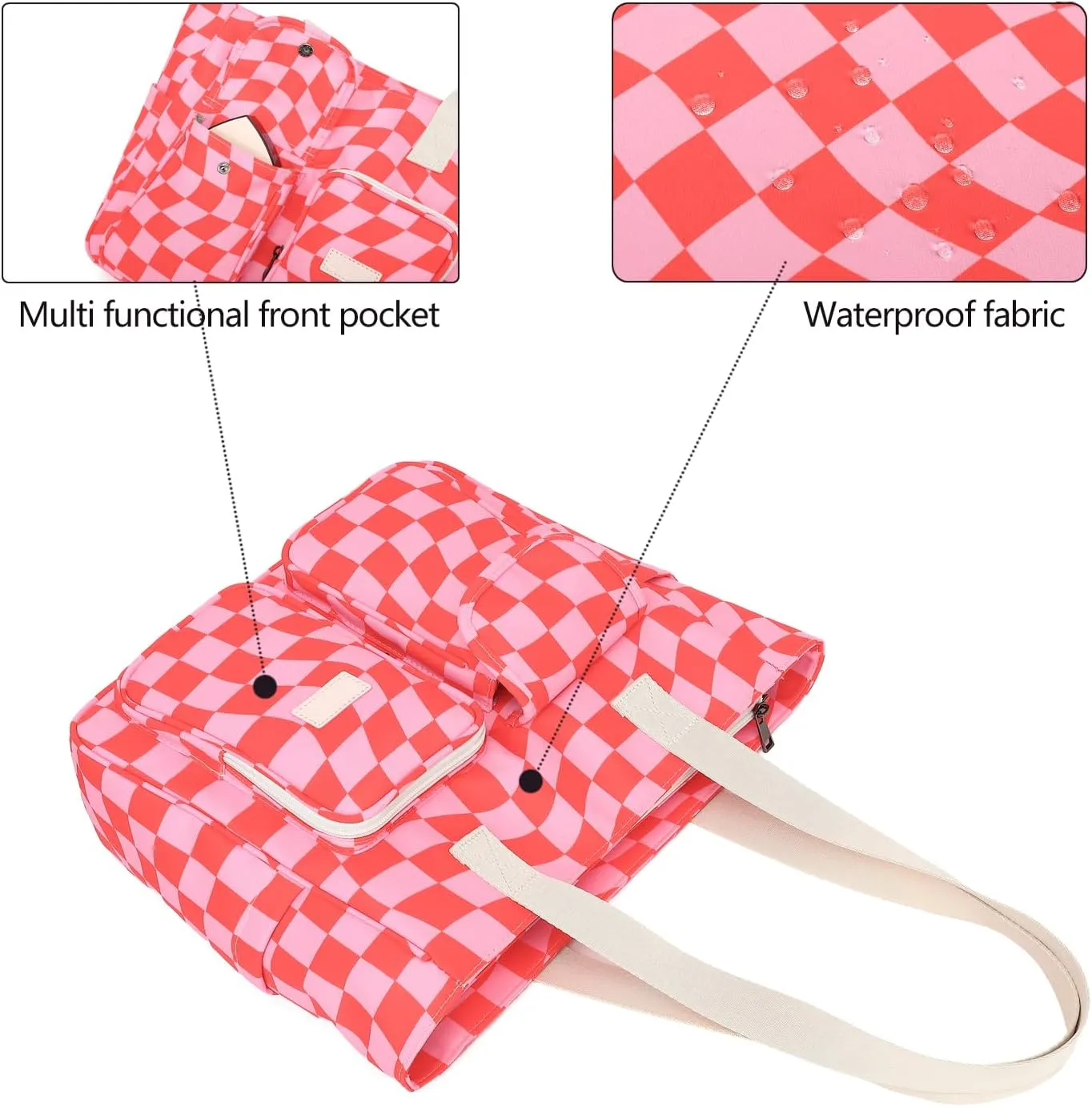Laptop Tote Bag for Women 15.6 Inch Waterproof 16Pro Computer Bags Women Business Office Work Bag Briefcase