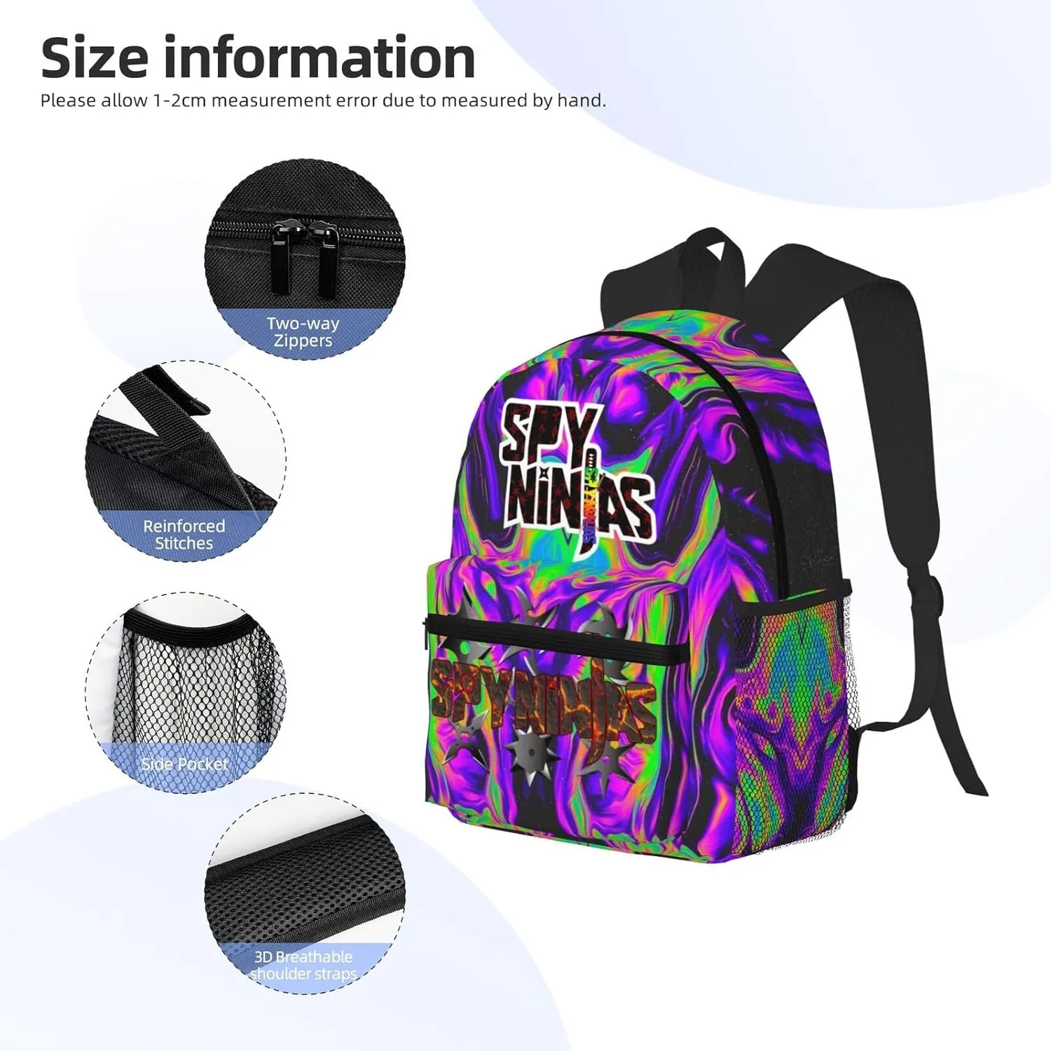 Large Capacity Backpack Camping Tote Shoulder Bag Combination 2 Piece Set Daypack For Daily Travel