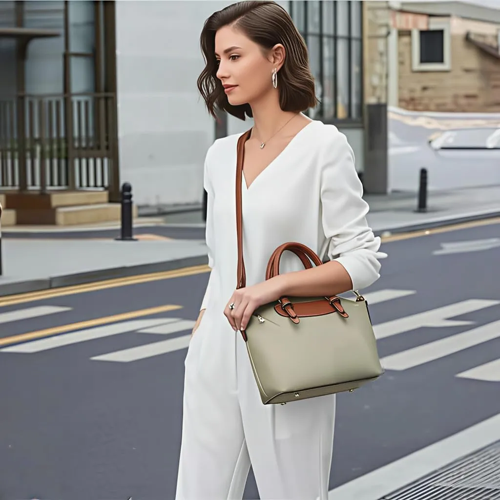Large Nylon Handbags Set with Crossbody Purse, Waterproof Nylon Tote Bags for Women with Zipper, Casual Nylon Shoulder Bag