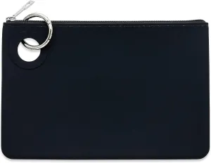 Large Silicone Pouch – Black, Waterproof Makeup Bag & Travel Organizer Sleek, Stylish & Built for Everyday Use!