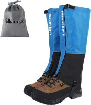 Leg Gaiters for Hiking Boots,900D Waterproof Hunting Hiking Gaiters Adjustable Snow Boot Gaiters for Climbing, Dirt-Proof Ripstop Shoe Gaiters for Men Women,Durable Snake Gaiters