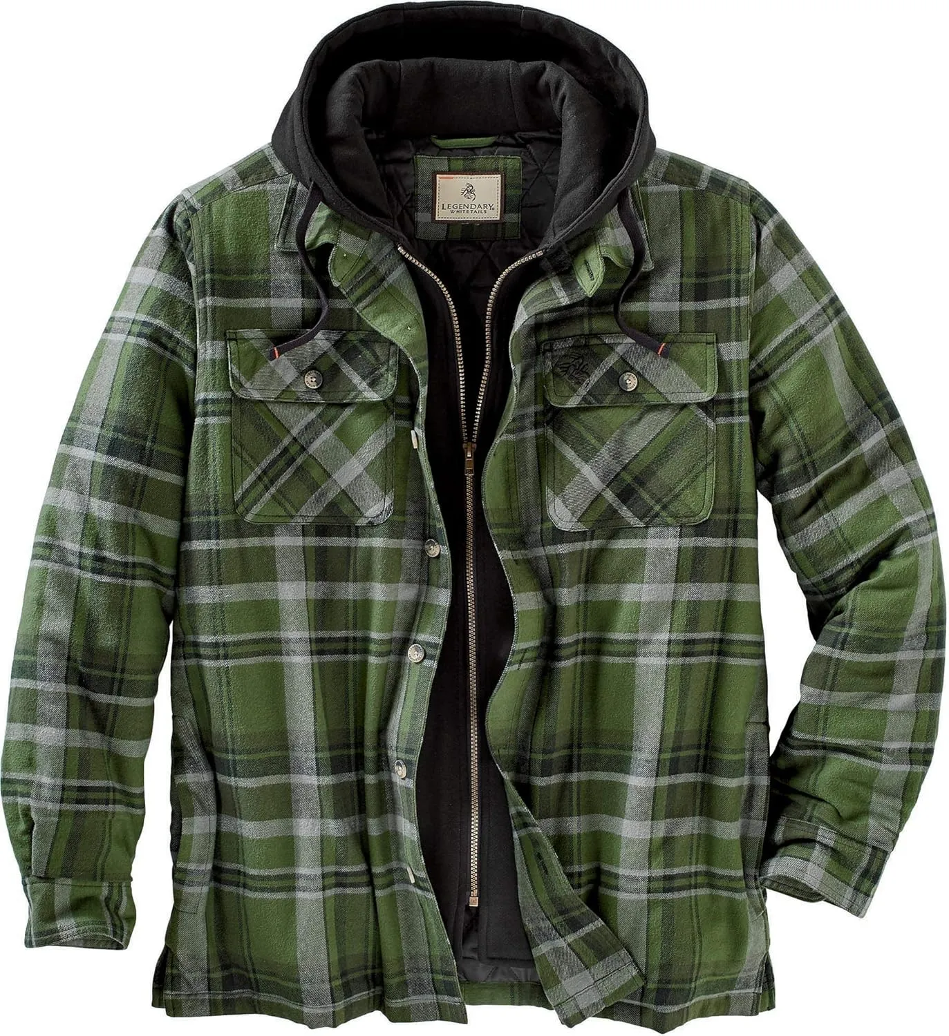 Legendary Whitetails Men's Maplewood Hooded Shirt Jacket