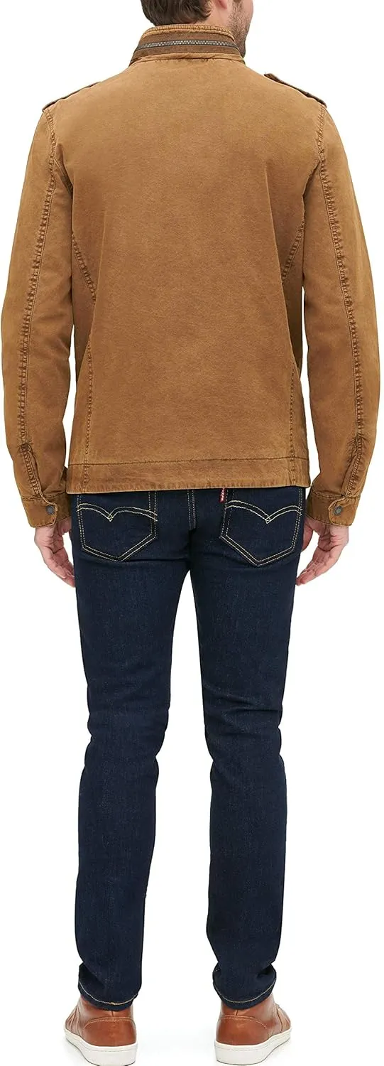 Levi's Mens Washed Cotton Military Jacket (Regular & Big & Tall Sizes)