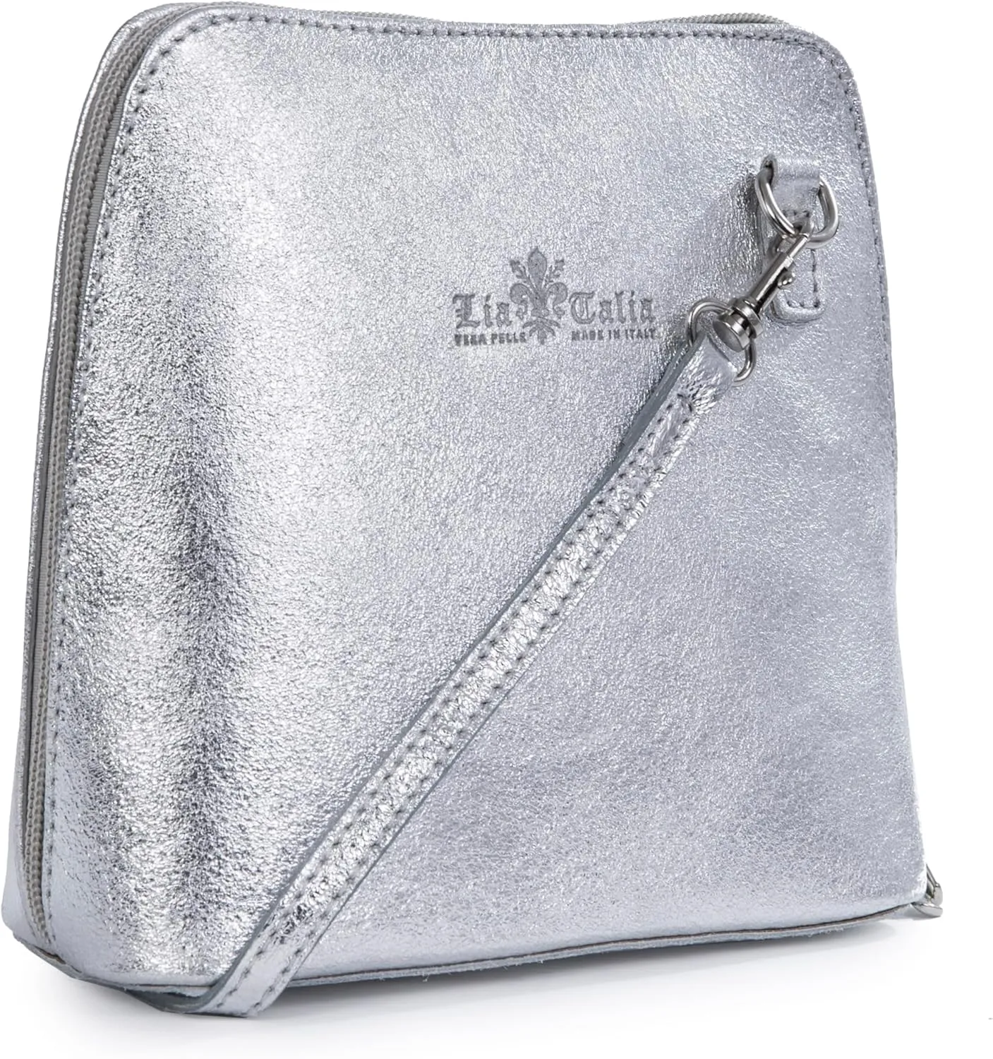 LiaTalia Genuine Italian Leather Small Crossbody Bag for Women – Handmade Mini Shoulder Purse from Florence Tuscany – Abby