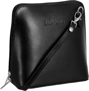 LiaTalia Genuine Italian Leather Small Crossbody Bag for Women – Handmade Mini Shoulder Purse from Florence Tuscany – Abby