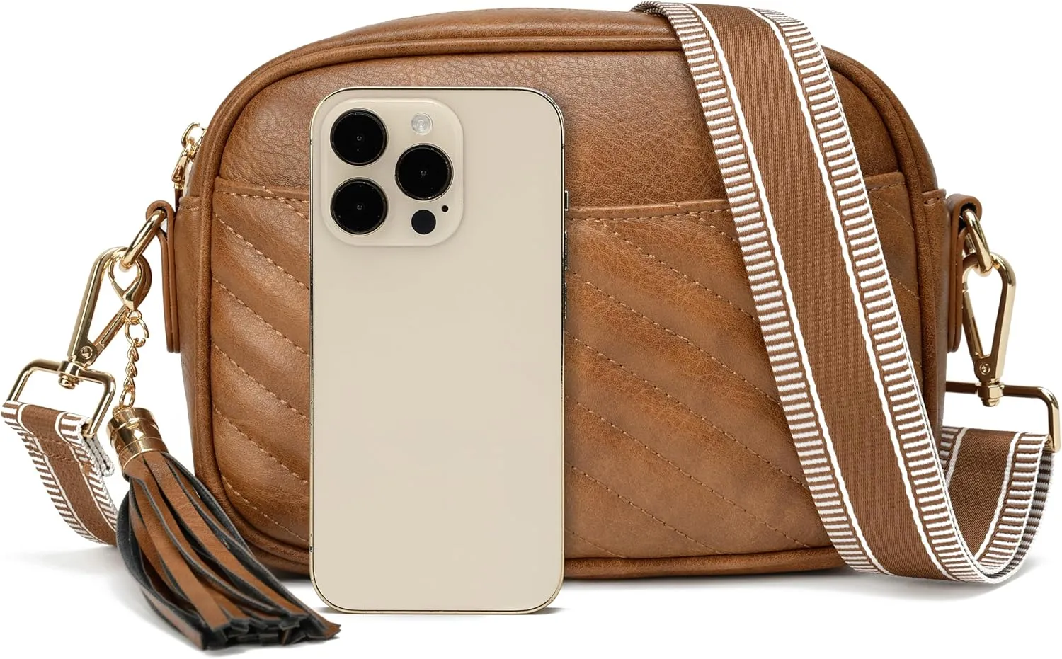 lola mae Quilted Crossbody Bag, Trendy Design Shoulder Purse