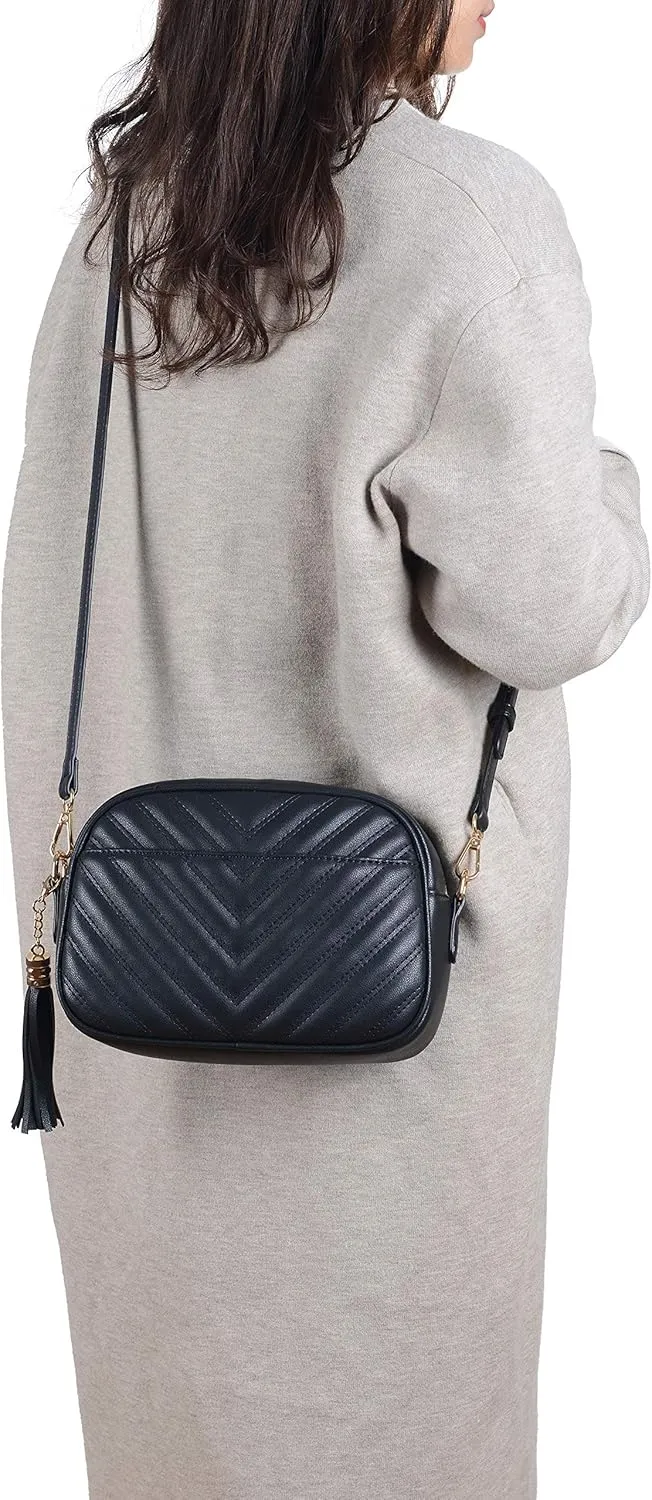 lola mae Quilted Crossbody Bag, Trendy Design Shoulder Purse