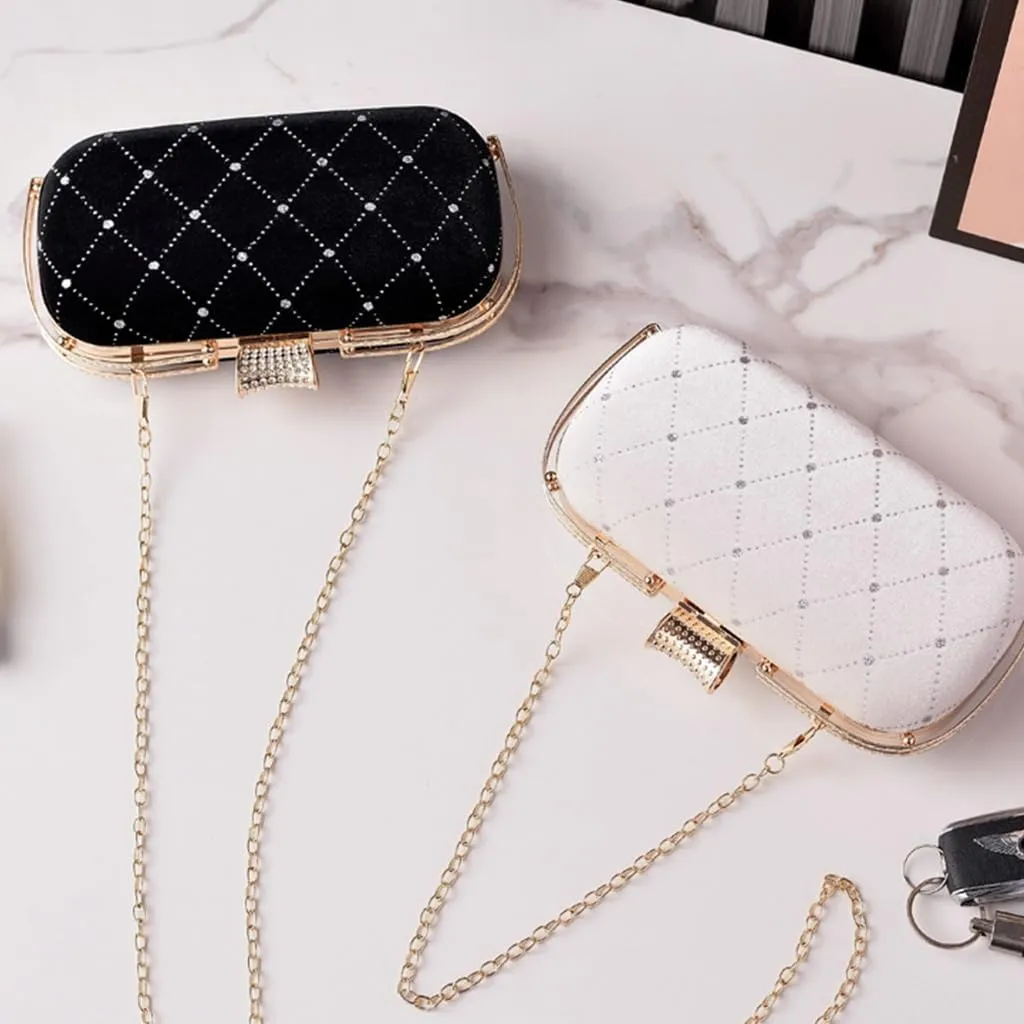 Luxurious Women's Crossbody Bag With Chain Evening Bags Quilted Handbag For Fashion Women Seeking A Touch Of Fashion