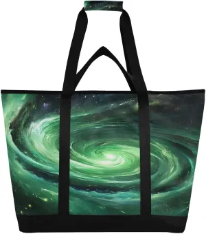 Magic Nebula Reusable Insulated Lunchbox Cooler Bag, Leakproof Kitchen Grocery Bag Collapsible Portable Cooler Tote Bag for Picnic, Camping, Office, Travel