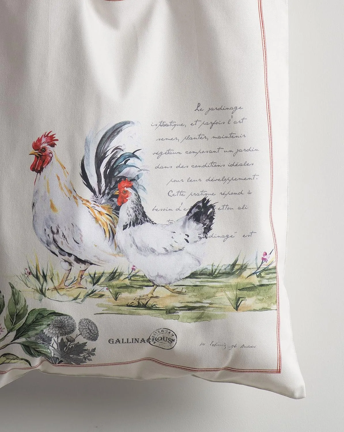 Maison d' Hermine Reusable Grocery Tote Bag 100% Cotton Shopping Shoulder Bag (14 Inch by 17 Inch)