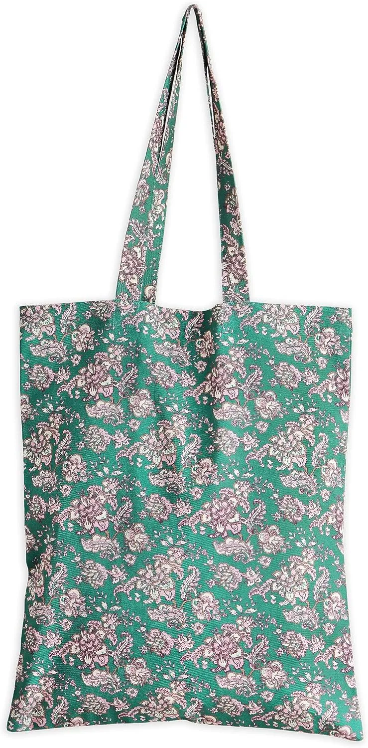 Maison d' Hermine Reusable Grocery Tote Bag 100% Cotton Shopping Shoulder Bag (14 Inch by 17 Inch)