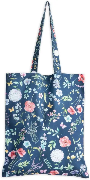 Maison d' Hermine Reusable Grocery Tote Bag 100% Cotton Shopping Shoulder Bag (14 Inch by 17 Inch)