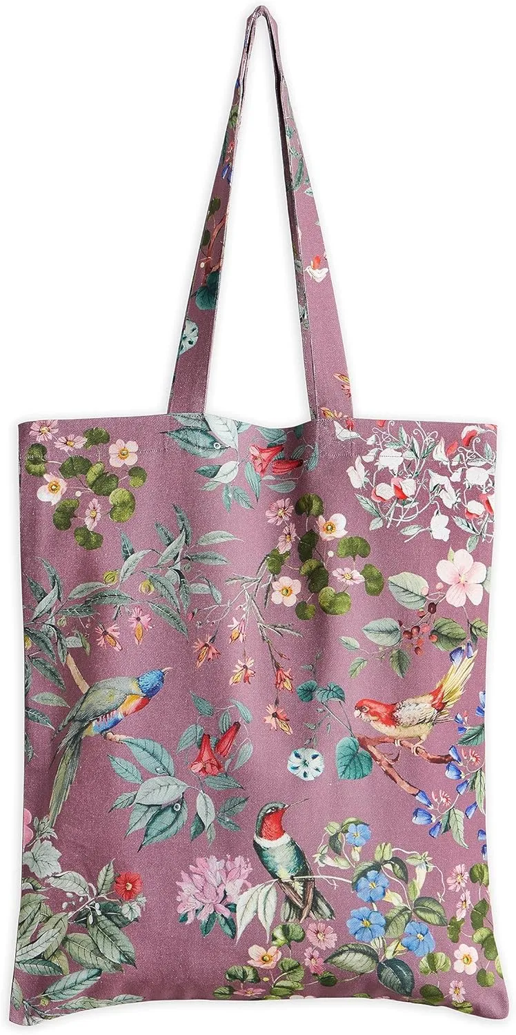 Maison d' Hermine Reusable Grocery Tote Bag 100% Cotton Shopping Shoulder Bag (14 Inch by 17 Inch)
