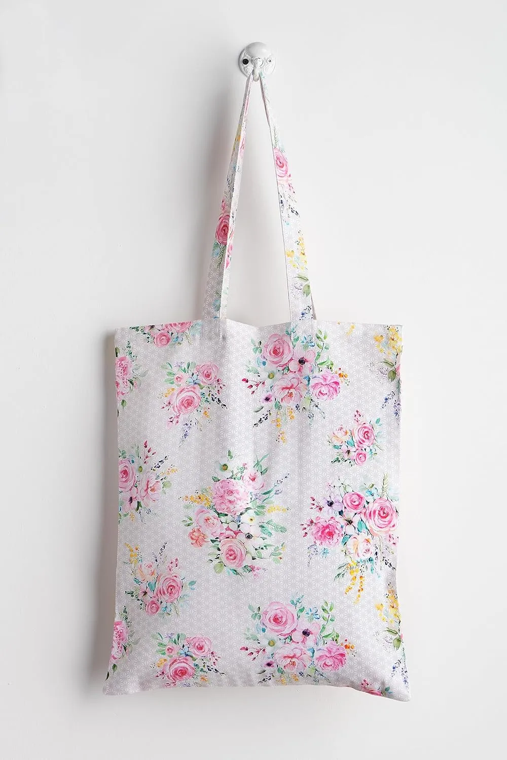 Maison d' Hermine Reusable Grocery Tote Bag 100% Cotton Shopping Shoulder Bag (14 Inch by 17 Inch)