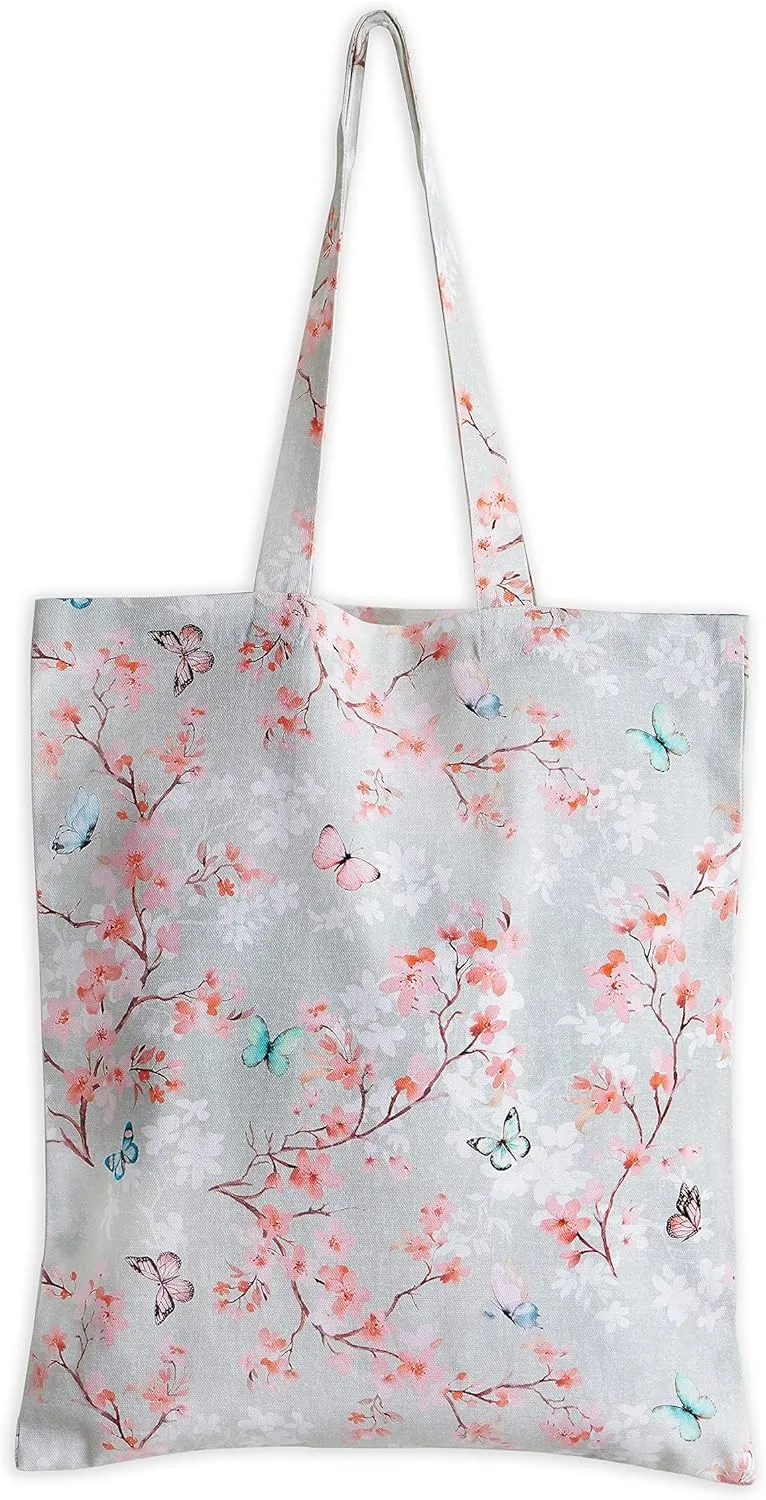Maison d' Hermine Tote Bag for Women 100% Cotton Reusable Grocery Tote Bags for Shopping Kitchen Beach Travel Perfect Gifts