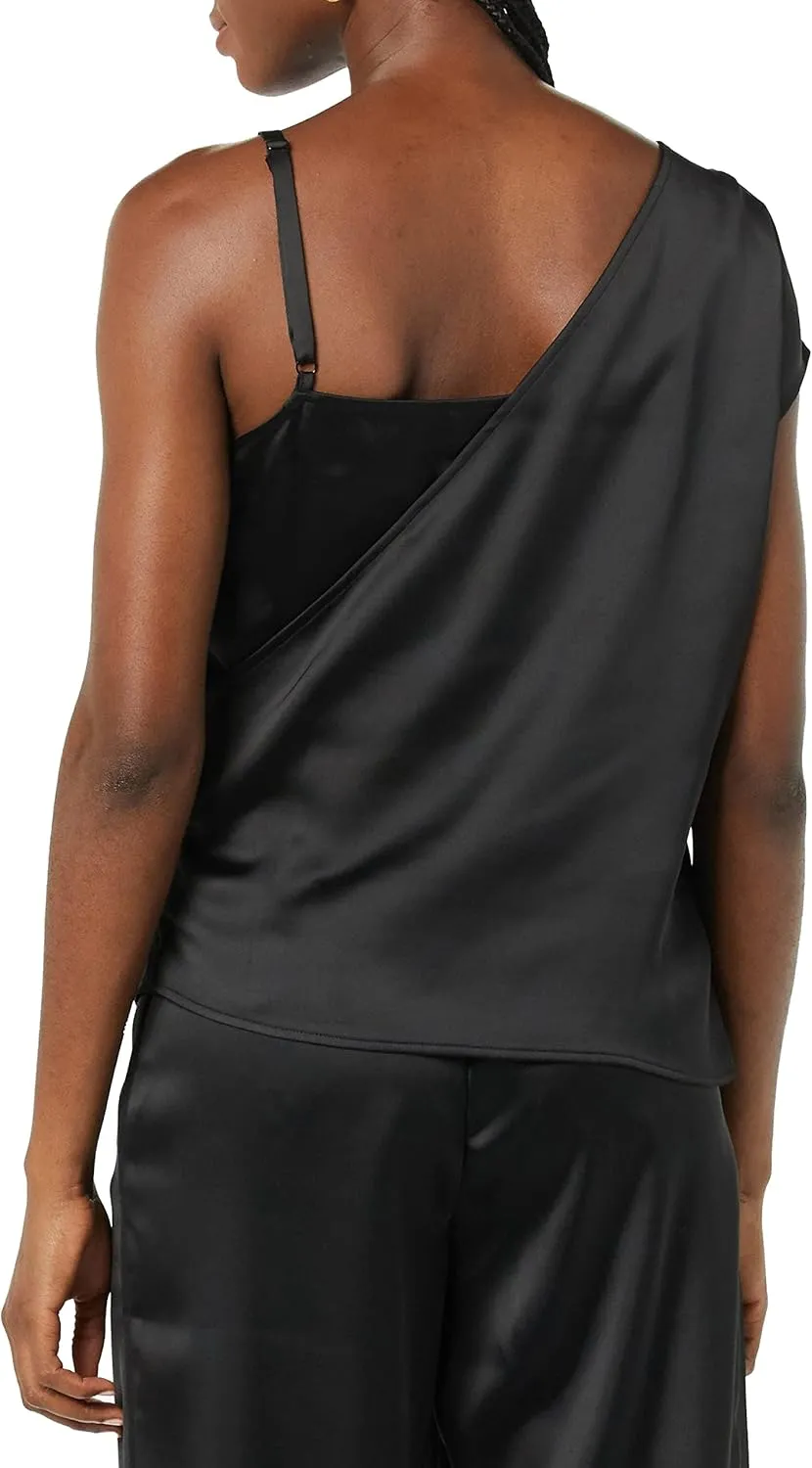 MAKING THE CUT Women's One Sleeve Asymmetrical Strappy Top