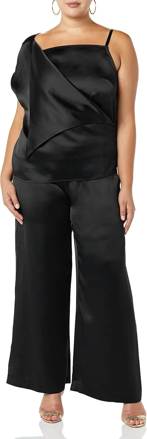 MAKING THE CUT Women's One Sleeve Asymmetrical Strappy Top