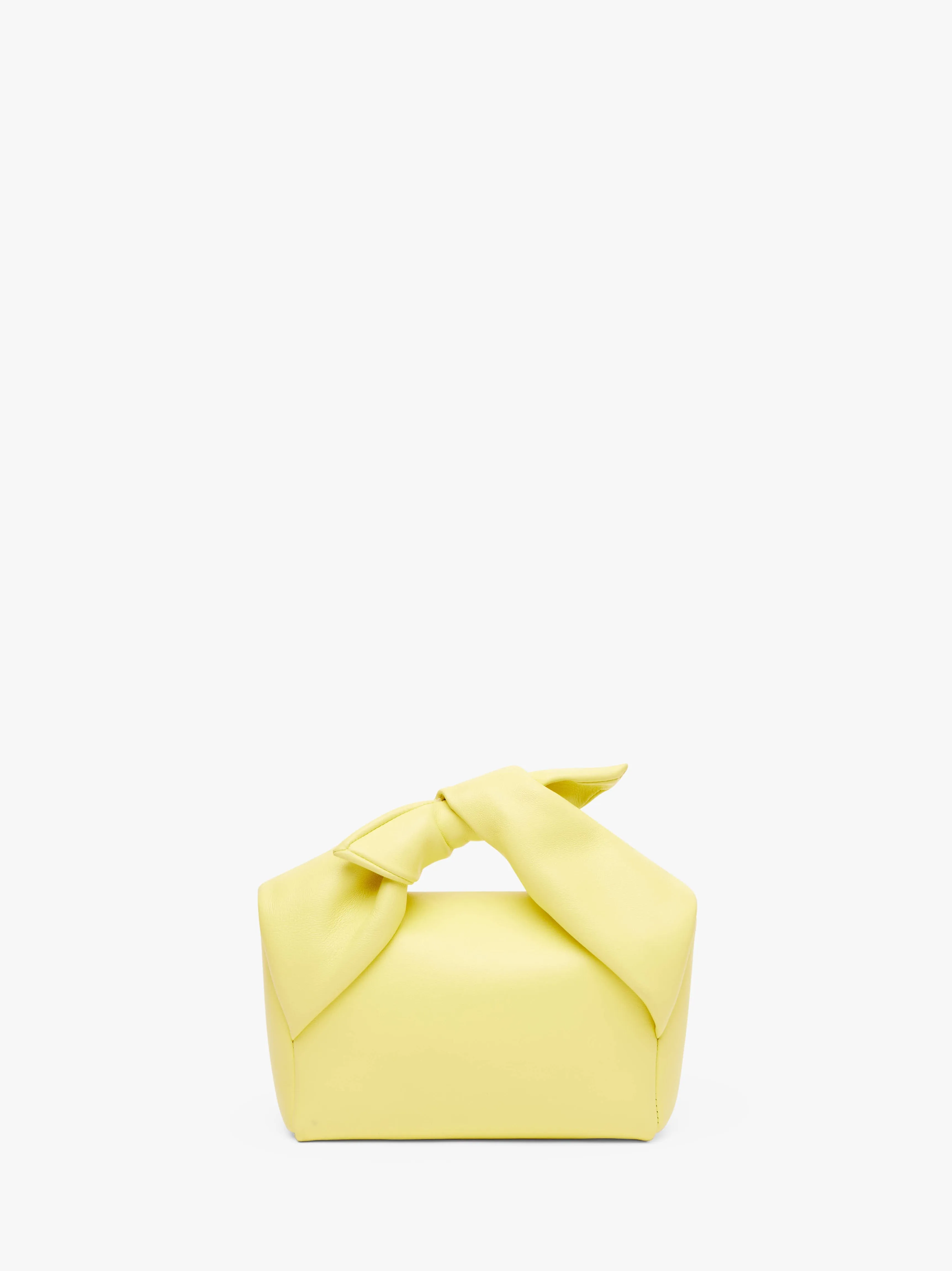 MEDIUM BOW TWISTER - LEATHER TOP HANDLE BAG