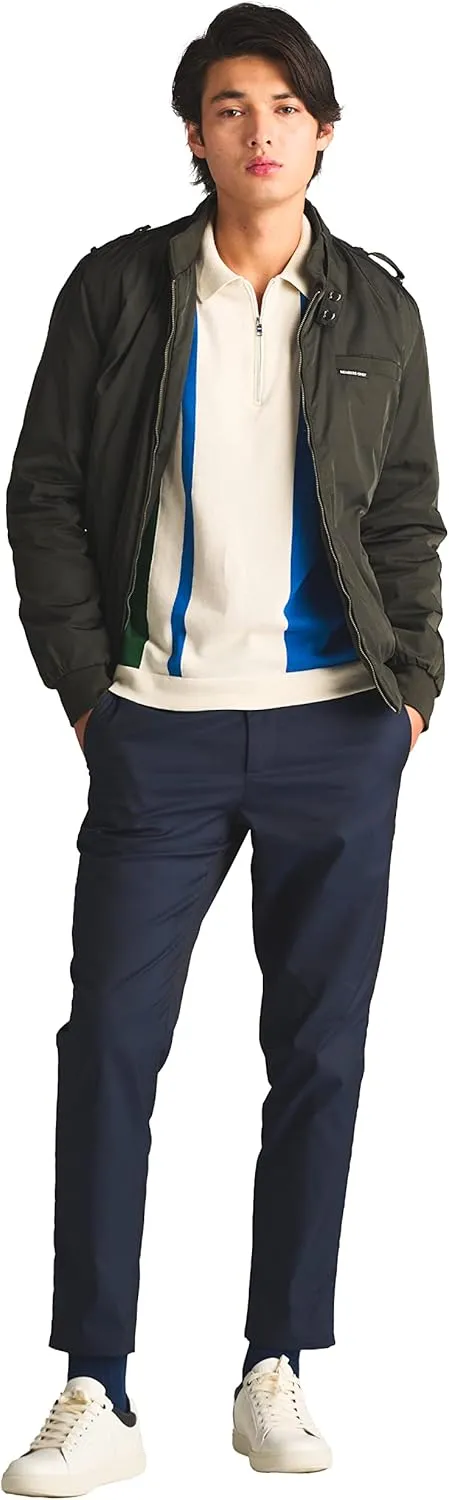 Members Only Men's Iconic Racer Quilted Lining Jacket |Slim Fit|