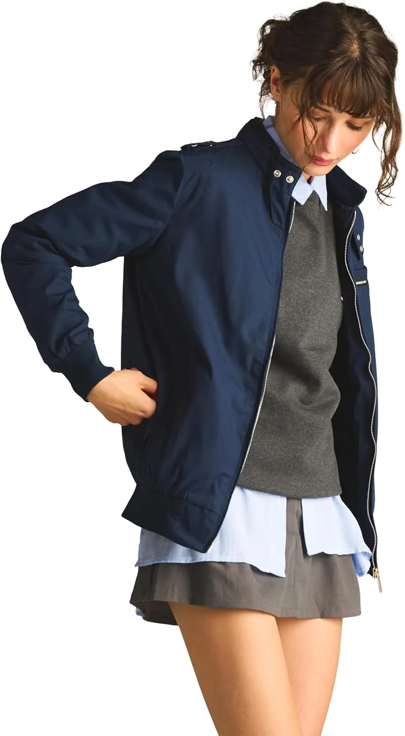 Members Only Women's Classic Iconic Racer Jacket | Spring Jackets for Women | Slim Fit | Womens Jacket | Bomber Jacket Womens