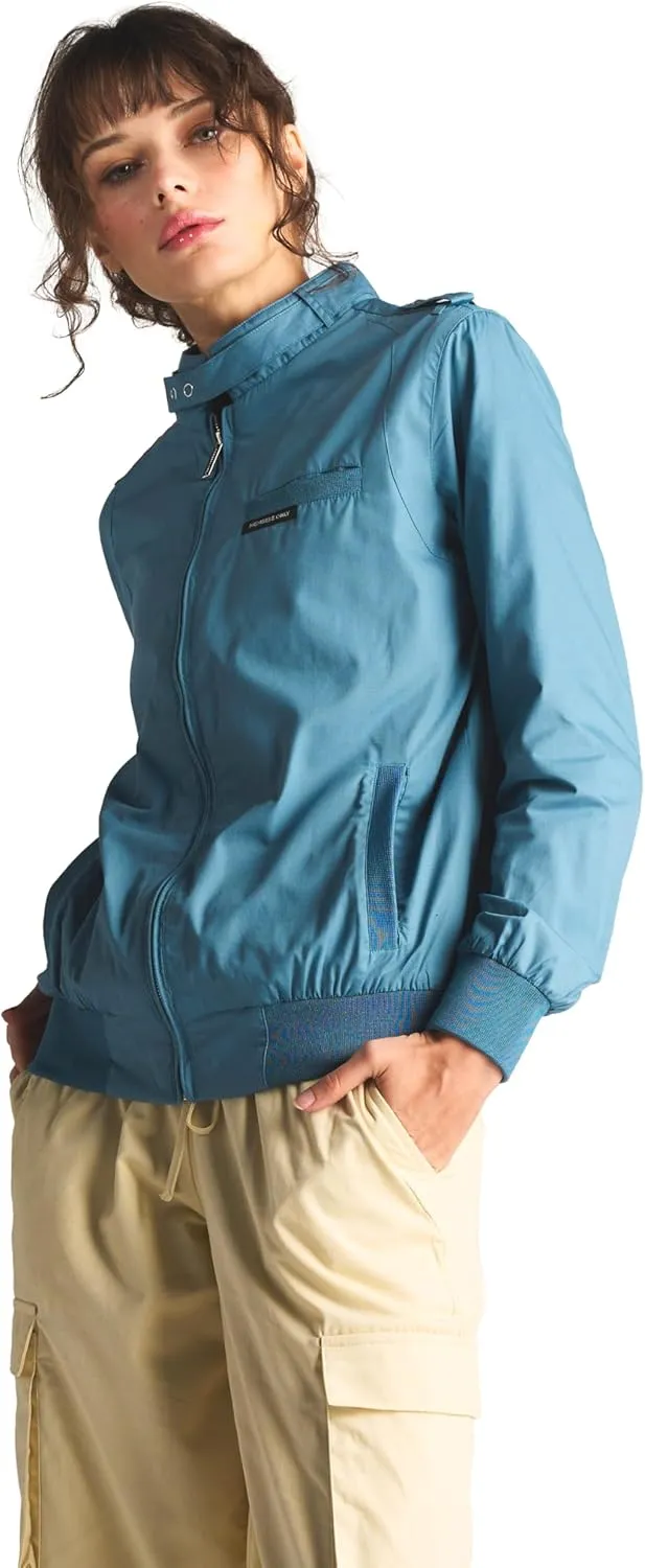 Members Only Women's Classic Iconic Racer Jacket | Spring Jackets for Women | Slim Fit | Womens Jacket | Bomber Jacket Womens