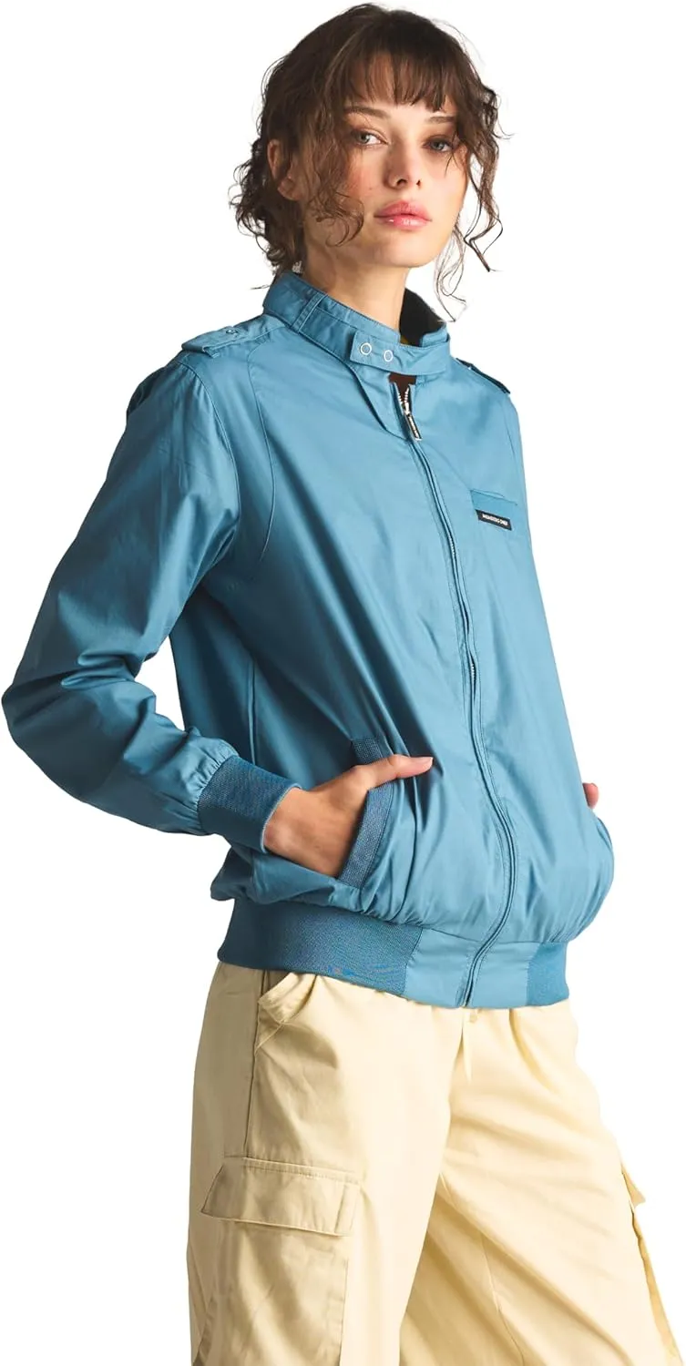 Members Only Women's Classic Iconic Racer Jacket | Spring Jackets for Women | Slim Fit | Womens Jacket | Bomber Jacket Womens