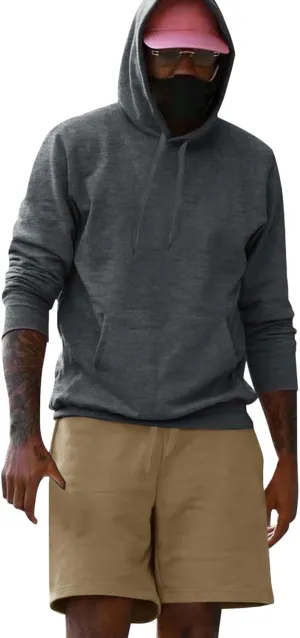 Mens Tracksuit 2 Piece Outfit Casual Hoodie Shorts Jogger Set Plus Size Casual Athletic Workout Sweatshirt Sweatsuits
