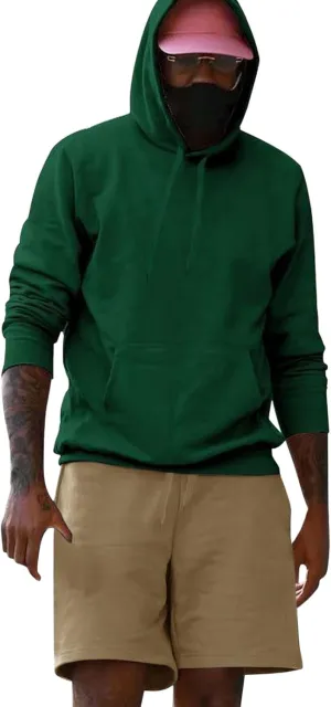 Mens Tracksuit 2 Piece Outfit Casual Hoodie Shorts Jogger Set Plus Size Casual Athletic Workout Sweatshirt Sweatsuits
