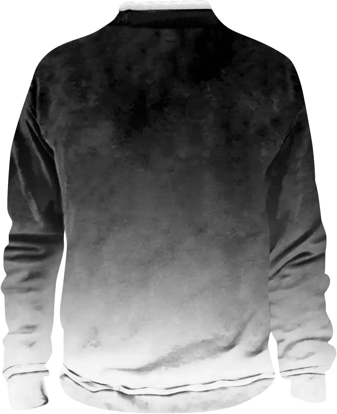 Men's Vintage Western Cowboy Zipper Sweatshirt Winter Thick Sweater Half Zip Stand Collar Cowboy Print Jacket Coats