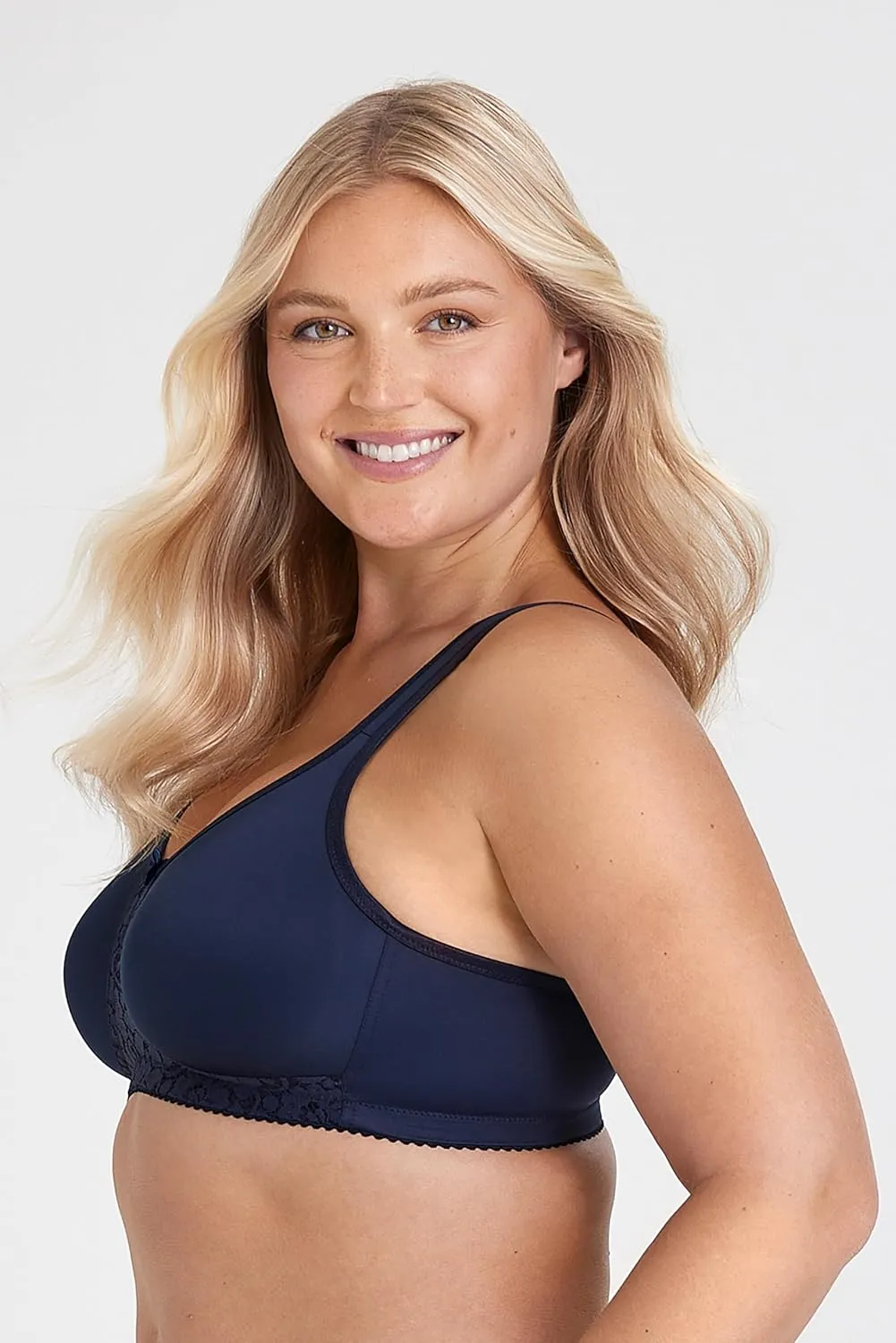 Miss Mary of Sweden Smooth Lacy Support Cup Non-Wired T-Shirt Bra