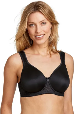 Miss Mary of Sweden Smooth Lacy Womens Moulded Cup Supportive Underwired T-Shirt Bra