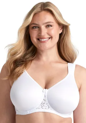 Miss Mary of Sweden Smooth Lacy Womens Moulded Cup Supportive Underwired T-Shirt Bra