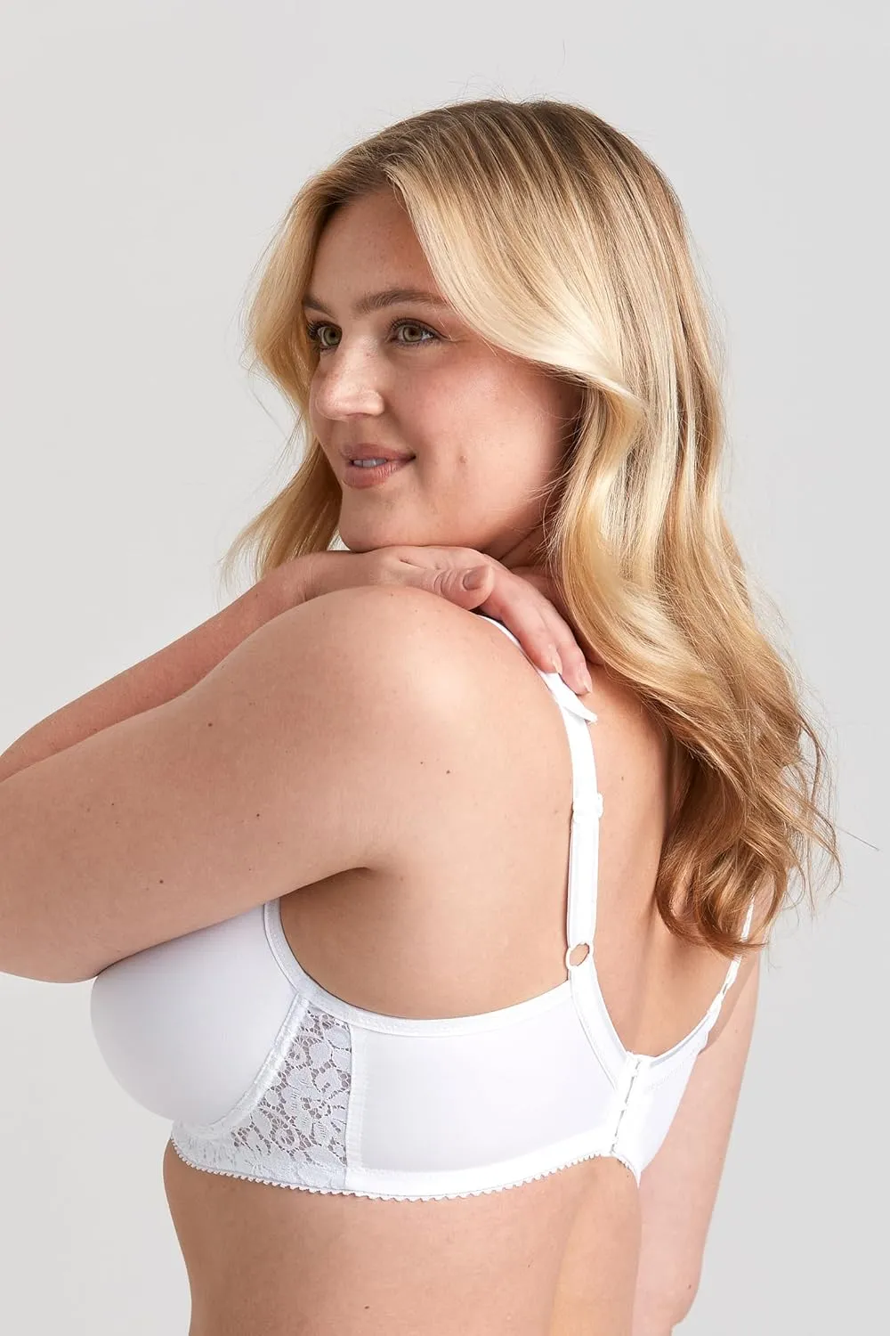 Miss Mary of Sweden Smooth Lacy Womens Moulded Cup Supportive Underwired T-Shirt Bra