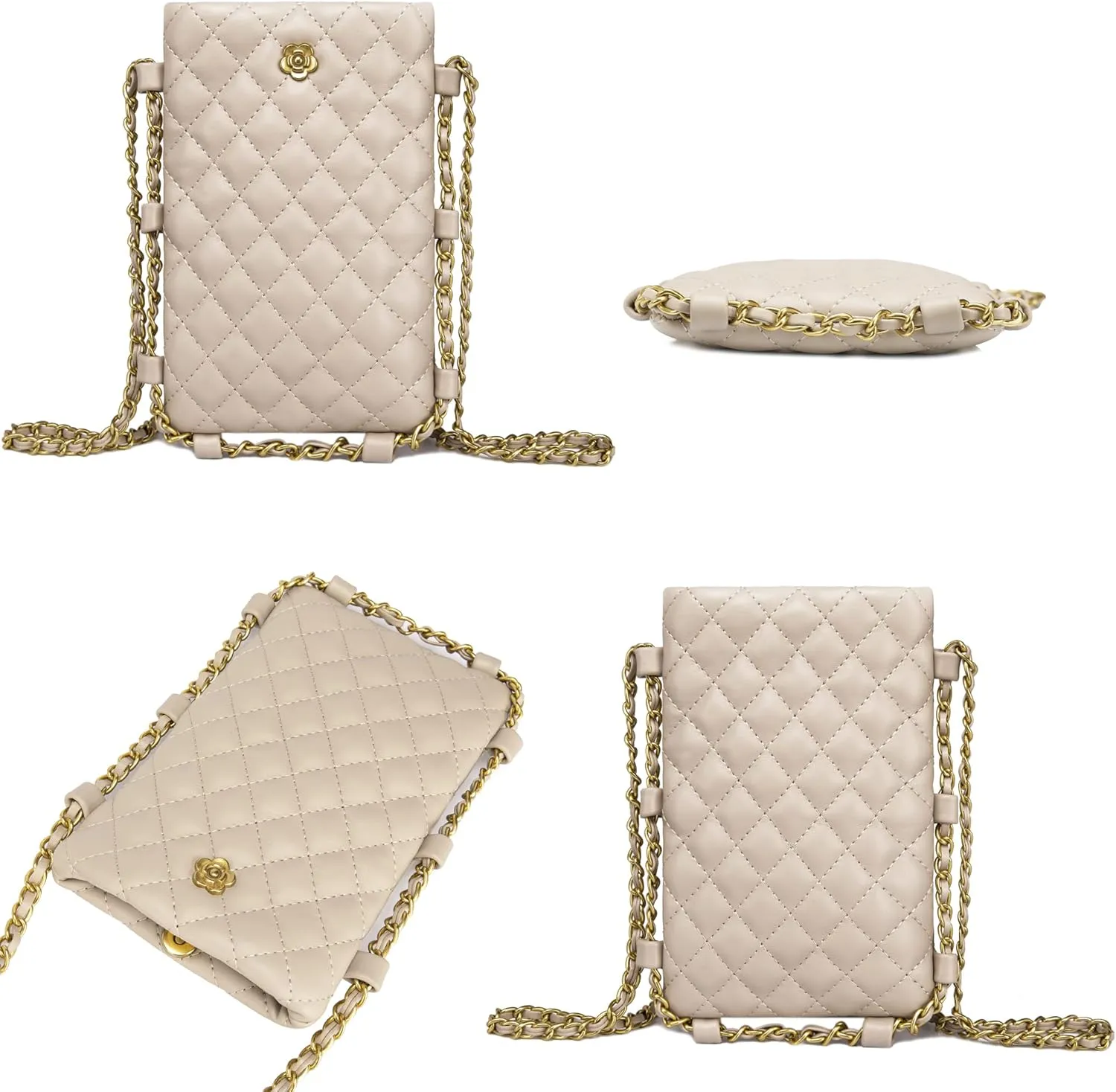Montana West Quilted Small Crossbody Bags for Women Trendy Cell Phone Purse
