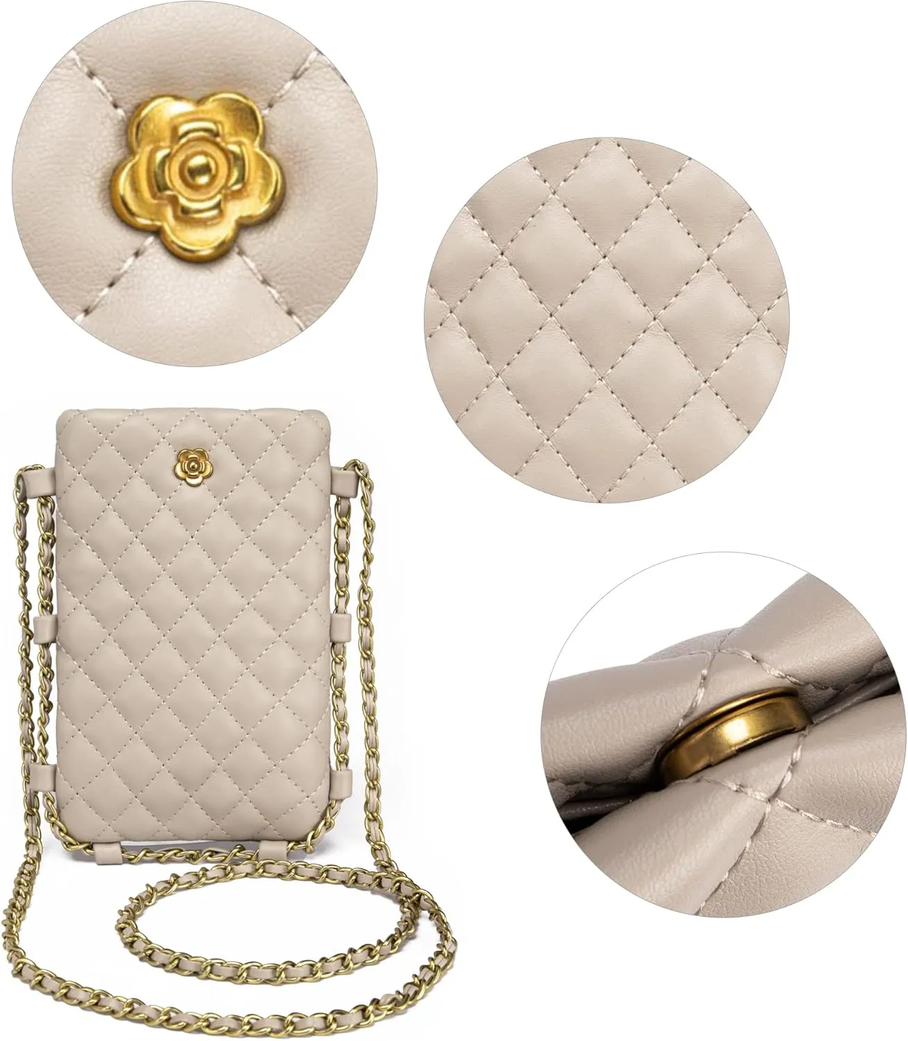 Montana West Quilted Small Crossbody Bags for Women Trendy Cell Phone Purse