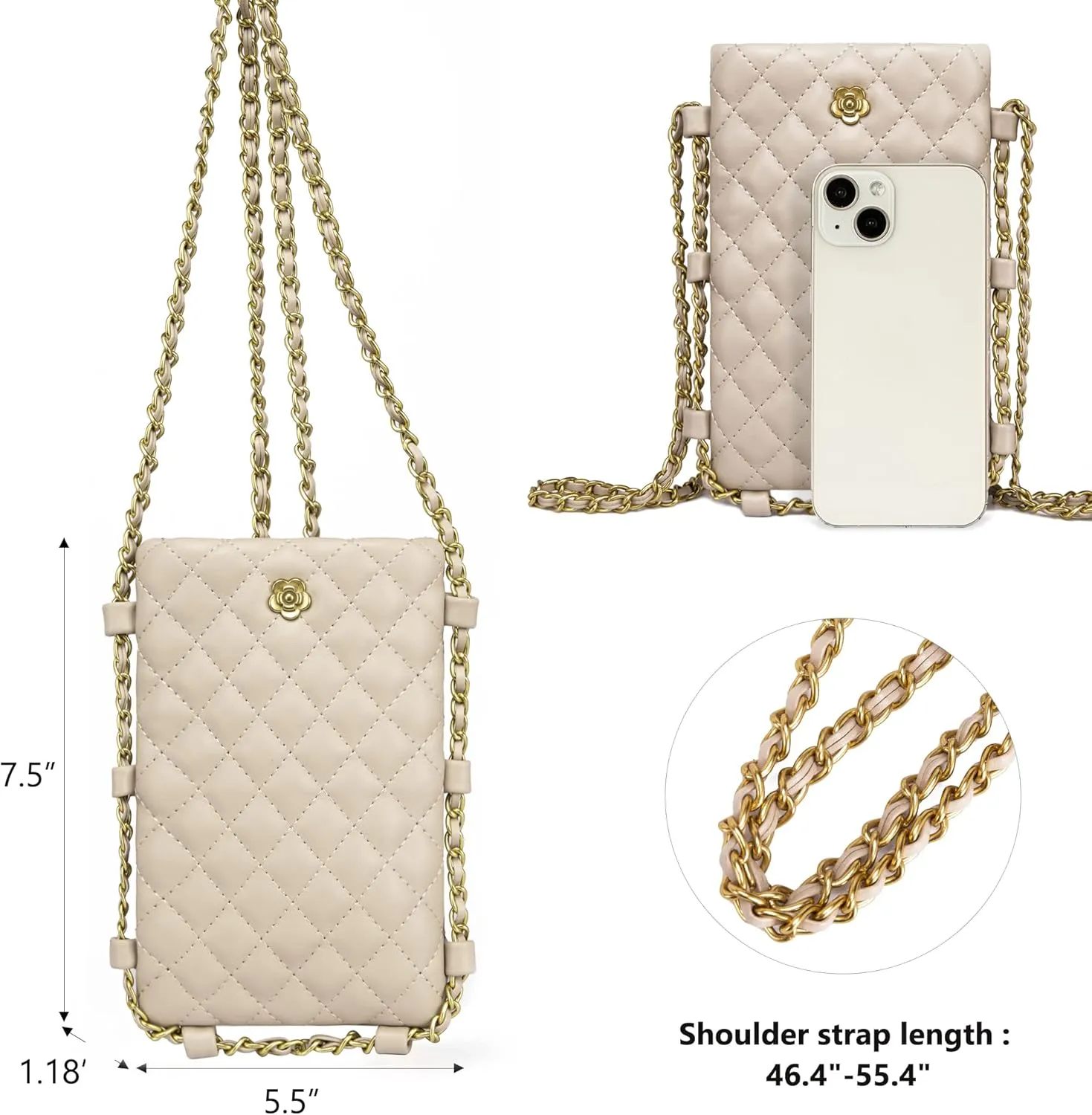 Montana West Quilted Small Crossbody Bags for Women Trendy Cell Phone Purse