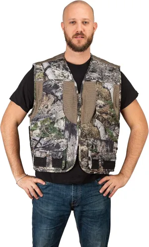 Mossy Oak Hunting Utility Cargo Travel Vest with Pockets Engineers Photographers Journalist